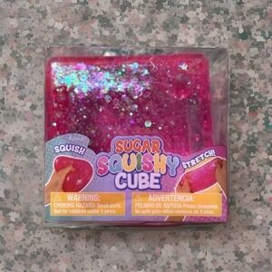 Squishy Sugar Cube Toy, Pink, Easter by Way To Celebrate Sensory Fidget Toy Pink